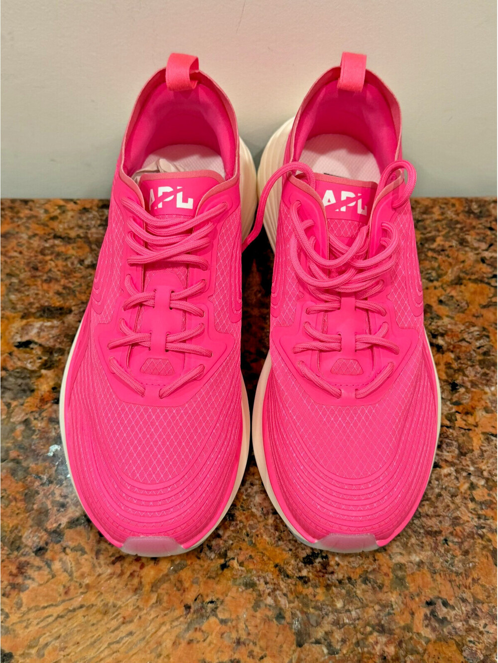 Women's Bright Pink APL Streamline Running Sneakers Size 7